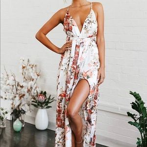 Sold..Maxi strap floral dress